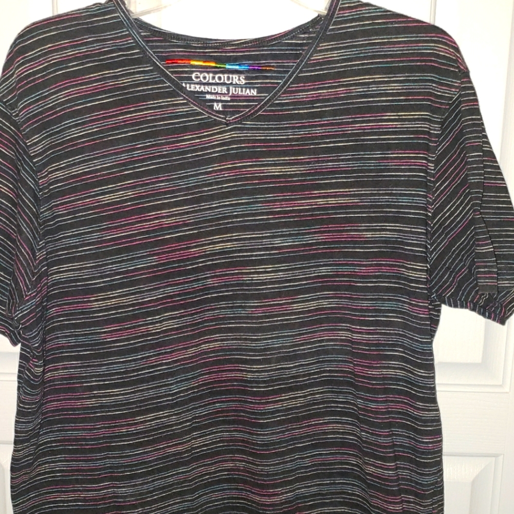COLOURS by Alexander Julian Casual dress tee-shirt- Rainbow